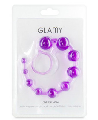 Chapelet anal souple violet 